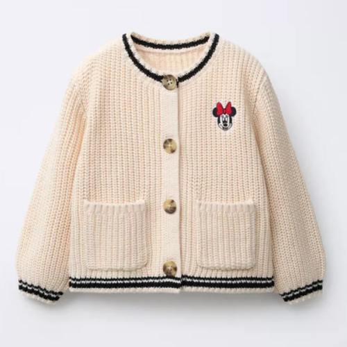 MINNIE MOUSE © DISNEY EMBROIDERED CARDIGAN - Ecru | ZARA United States