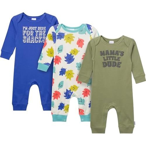 Onesies Brand Unisex Baby 3-pack Cotton Romper