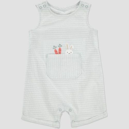 Carter's Just One You® Baby Striped Bunny Jumpsuit - Green Newborn