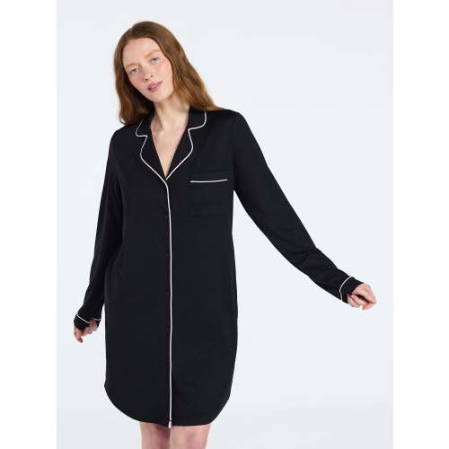 Joyspun Women's Dreamy Soft Collection Long Sleeve Sleepshirt, Sizes S-4X