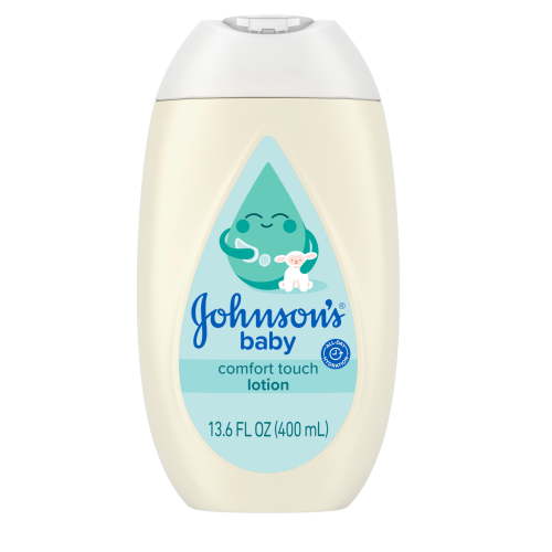 Johnson's CottonTouch Newborn Baby Face and Body Lotion 13.6 oz Gentle Moisturizer for Soft Skin