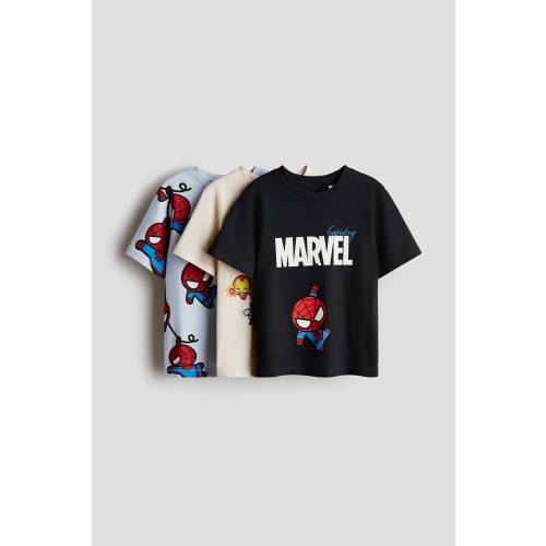 3-PACK PRINTED T-SHIRTS