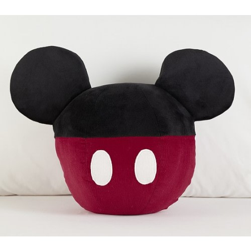 Disney Mickey Mouse Shaped Pillow | Pottery Barn Kids