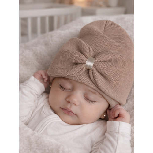Baby's First Hat®, Tan Bow – SpearmintLOVE