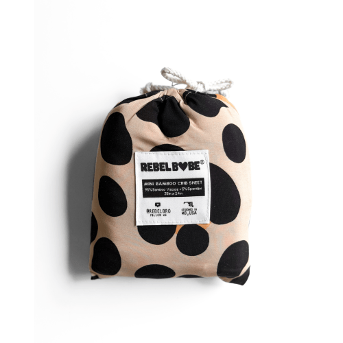 Bamboo Mini Crib Sheet in Ava (Leopard)