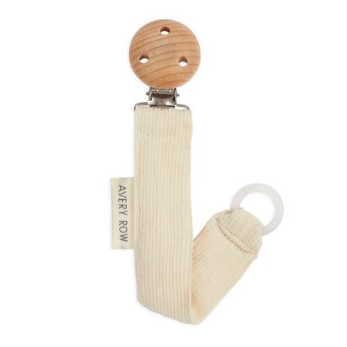 Pacifier Clip - Corduroy / cream