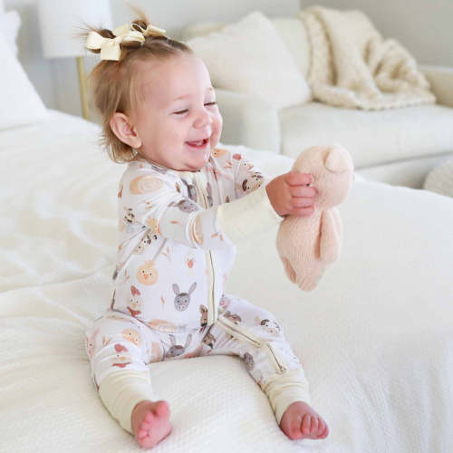 Barnyard Buddies Convertible Zip Romper | Caden Lane