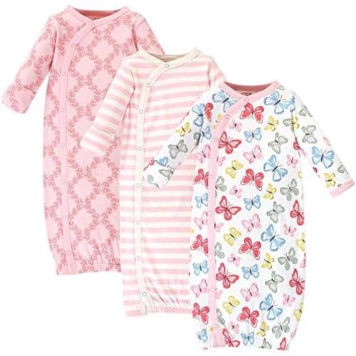 Touched by Nature Unisex Baby Organic Cotton Kimono Gowns