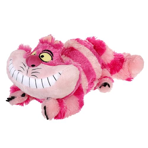 Disney Store Official Cheshire Cat Plush - 'Alice in Wonderland' Toy - Vibrant Striped Design, Iconic Grin - Magical Gift for Fans, Collectors & Enthusiasts of Lewis Carroll's Classic- 14 Inches