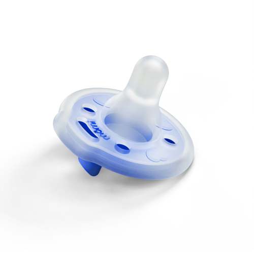 mōmi babypace® breast-like pacifier in multiple vibrant colors