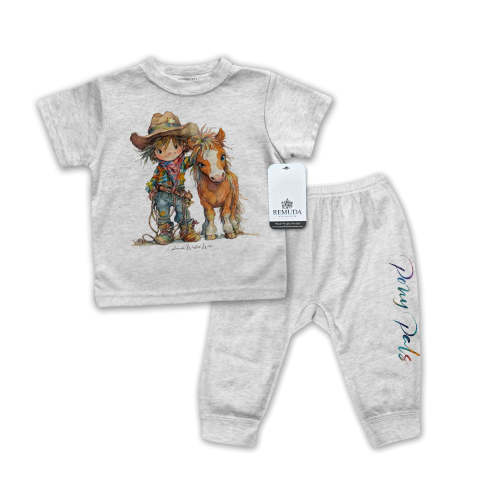 REMUDA WESTERN WEAR Pony Pals Cowboy - Infant Western 2-Piece Sleepwear Pajamas - Pony Pals Cowboy - Infant Western 2-Piece Sleepwear Pajamas