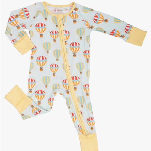 LollyBanks Baby Pajamas, 2-Way Zipper Infant Romper, 95% Viscose Made from Bamboo and 5% Spandex, Baby Sleepers