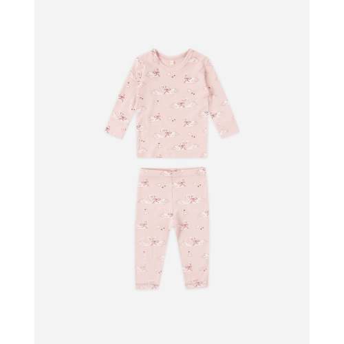 Bamboo Pajama Set Swans