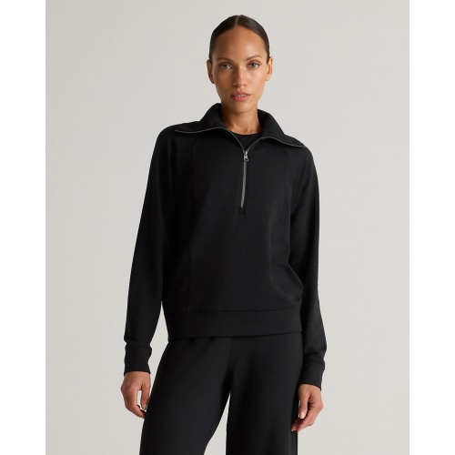 SuperSoft Fleece Half Zip in Heather Grey