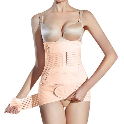 TAIAOJING High Waisted Shapewear Shorts for Women Tummy Control Elastic Four Seasons Maternity Belly Band With Postpartum Recovery Waist Belt 2 Piece Set Body Shaper