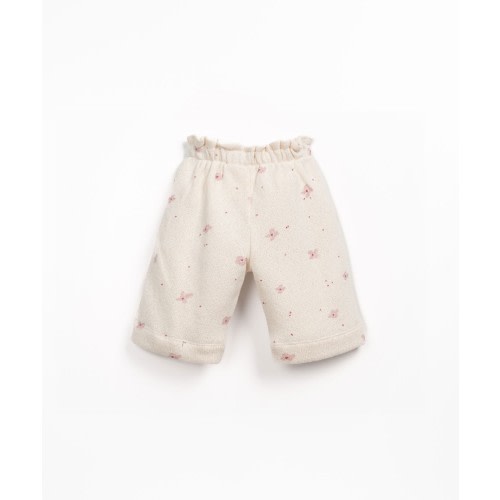 Wide pants in sustainable cotton for baby girl - PlayUp