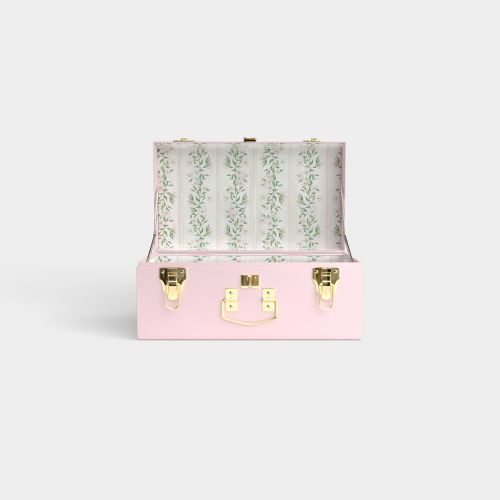 Keepsake Mini Trunk - Pink - Darling Dogwood / Embroidery