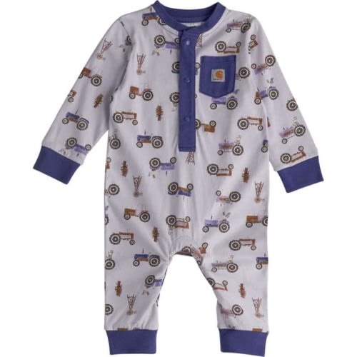 Girls' Long Sleeve Henley Coverall (Baby) | Fall Layering Clothing Essentials | Carhartt
