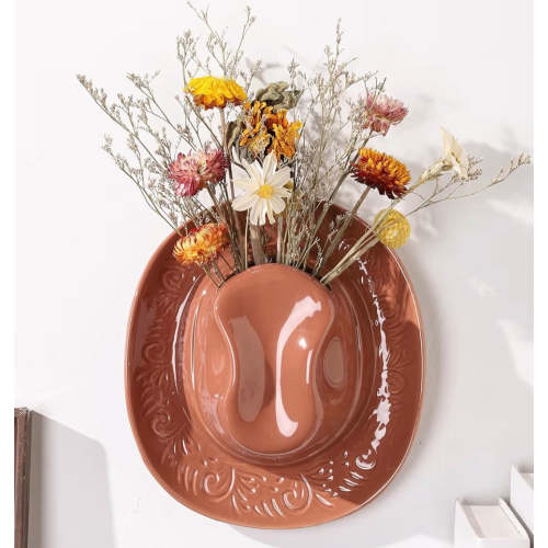 Cowboy Hat Vase