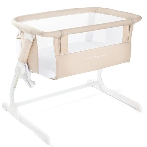Baby Delight Beside Me Dreamer Bassinet | Bedside Sleeper & Baby Bassinet | 6-Position Height Adjustment | Organic Oat