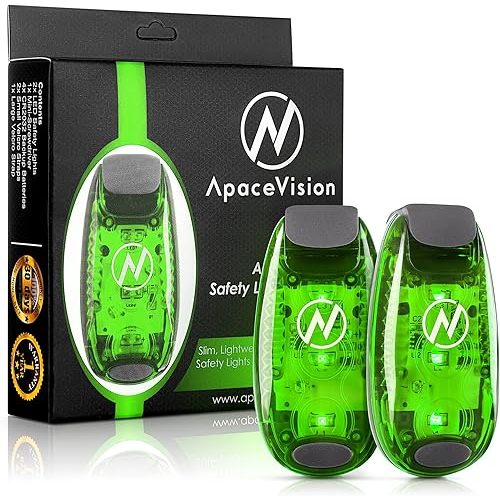 LED Safety Light (2 Pack) - Clip On Strobe/Running Lights for Runners, Dog, Bike, Walking, Boat, Kayak, Stroller and More - High Visibility Accessories for Your Reflective Gear, Bicycle