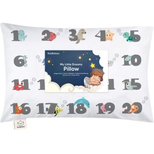 KeaBabies Toddler Pillow with Pillowcase, 13X18 Soft Organic Cotton Toddler Pillows for Sleeping, Kids Travel Pillow Age 2-5