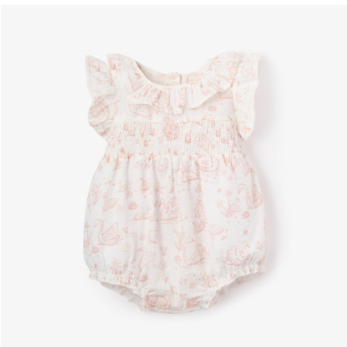 Swan Toile Swiss Dot Bubble