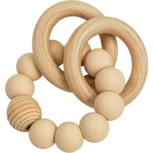 Silicone Beaded Teether Bangles for Babies