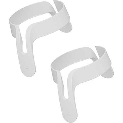 Nanobebe Flexy - Manijas ergonómicas de fácil agarre, asas de taza de transición para sorber, paquete de 2, color blanco