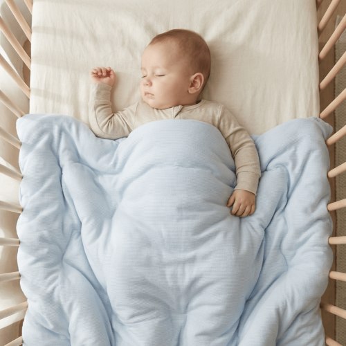 Cloud Blanket Bashful Blue Rib