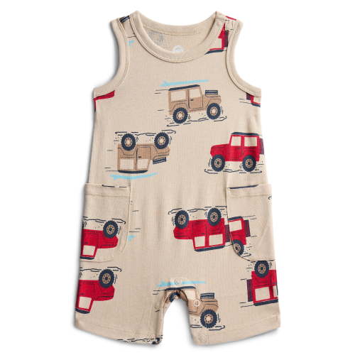 Wonder Nation Baby Boys' Print Tank Romper, Sizes 0M-24M