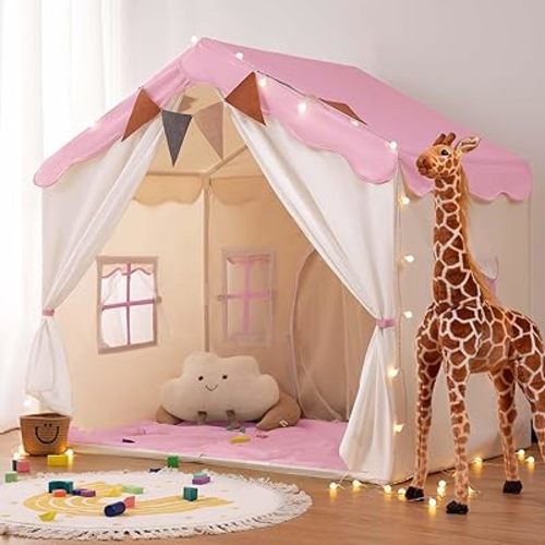 besrey 2-in-1 Kids Play Tent, Indoor Tent with Double Doors