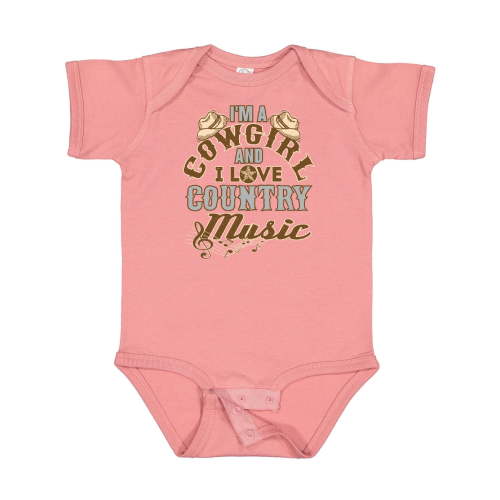 Inktastic Cowgirl Country Music Lover Girls Baby Bodysuit