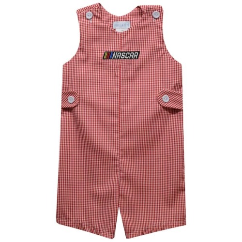 NASCAR Vive La Fete Infant Gingham Jon Jon Bodysuit - Red
