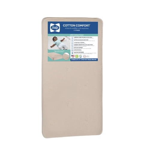 Sealy Cotton Comfort 2-Stage Crib Mattress