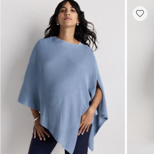 Lightweight Cotton Cashmere Nursing Shawl in Heather Oatmeal