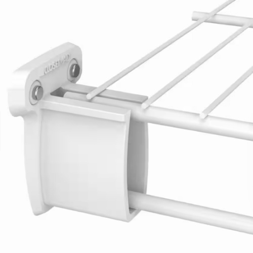 ClosetMaid Pre-Loaded 2 in. H Wall Shelf Brackets with Anchors for Wire Shelving (2-Pack) 26620