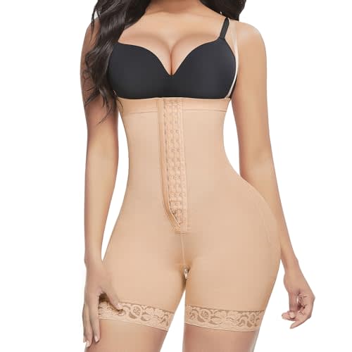 Lover-Beauty Fajas Colombianas Body Shaper Shapewear Tummy Control Bodysuit | Postpartum, Girdles, Butt Lifter Bodysuit, Strapless, Removable Straps, Strong Compression Shaping