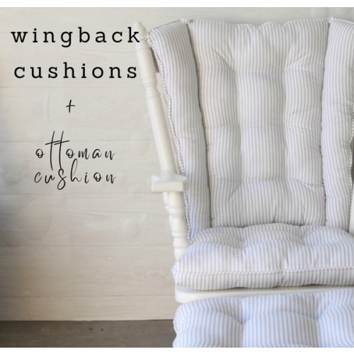 Wingback Rocker Replacement Cushions / 4 Post Rocker Cushions / Canadian Rocker Cushions/ Vintage glider Cushions/ Glider Rocker Cushions