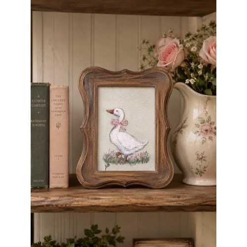 Goose Art Print - Vintage Nursery Art - Silly Goose Art Print
