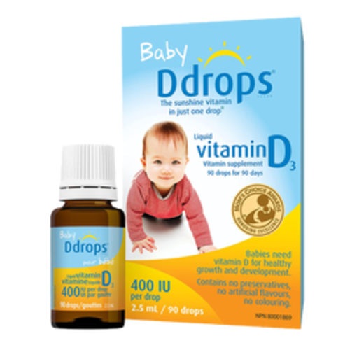 Ddrops Vitamin D3 400 IU Baby Liquid 90 drops