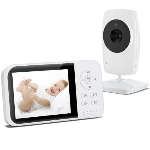 Fenbeli Baby Monitor with Camera and Audio, 3.2'' HD Screen Baby Camera for Baby/Elderly, ECO/VOX Mode, Night Vision