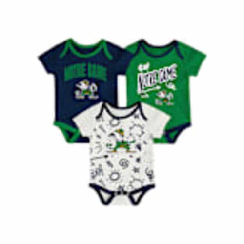 Notre Dame Fighting Irish Baby NAVY All Day Play One Piece Set - 133425925