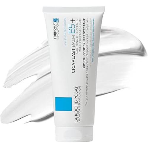 La Roche-Posay Cicaplast Balm B5 Skin Barrier Repair Cream with Centella Asiatica, Shea Butter & Panthenol | Multi-Purpose Healing Ointment for Dry, Irritated Skin | Face, Body & Hand Balm, Baby Safe