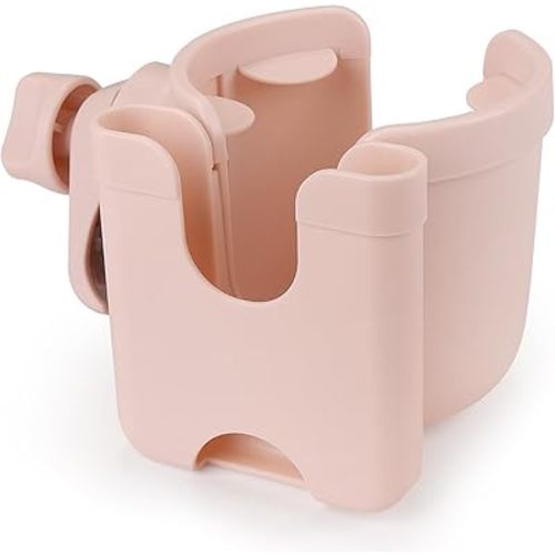 Accmor Stroller Cup Holder with Phone Holder, Bike Cup Holder, Universal Cup Holder for Uppababy Nuna Doona Strollers, 2-in-1 Cup Phone Holder for Stroller Bike Wheelchair Walker Accessory