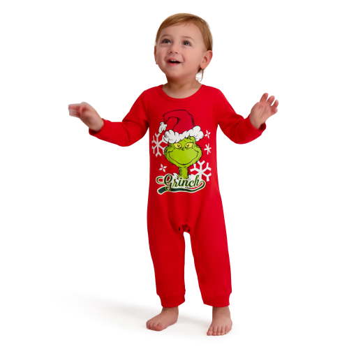 The Grinch Baby Unisex Red Coverall, Sizes 0/3M-24M