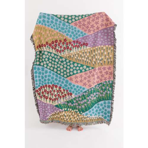 Flower Fields Throw Blanket