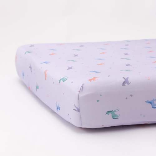Purple Unicorns Crib Sheet