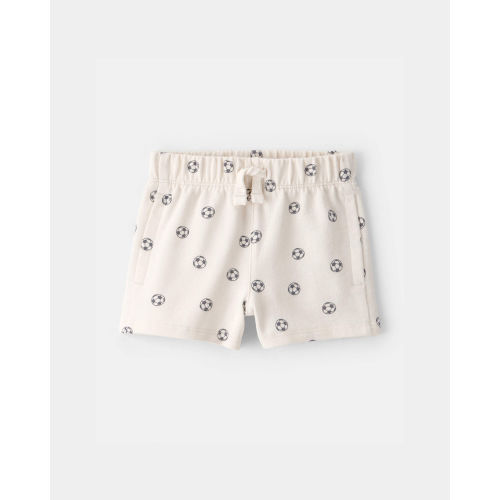 Baby Boy Soccer French Terry Shorts - White - Carter's | Carter's