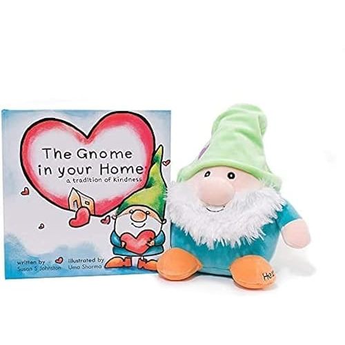 Baby Starters The Gnome in Your Home Book Set: A Tradition of Kindness Children's Hardcover Book and Plush Toy Set, 9 inches (2nd Edition), Muticolored